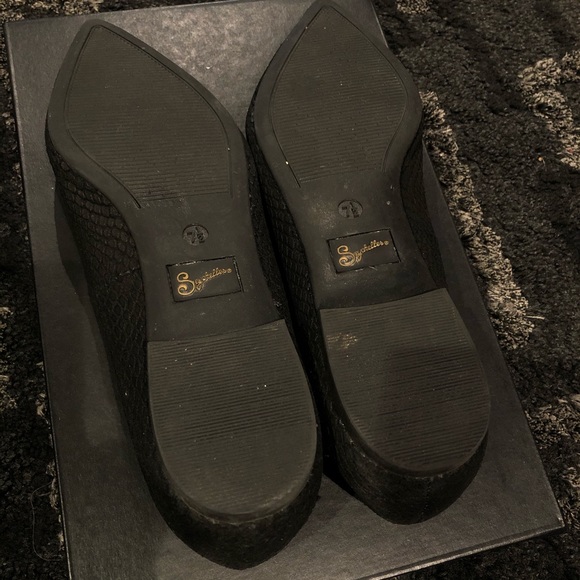 Seychelles pointy flats with python print detail - Picture 5 of 7